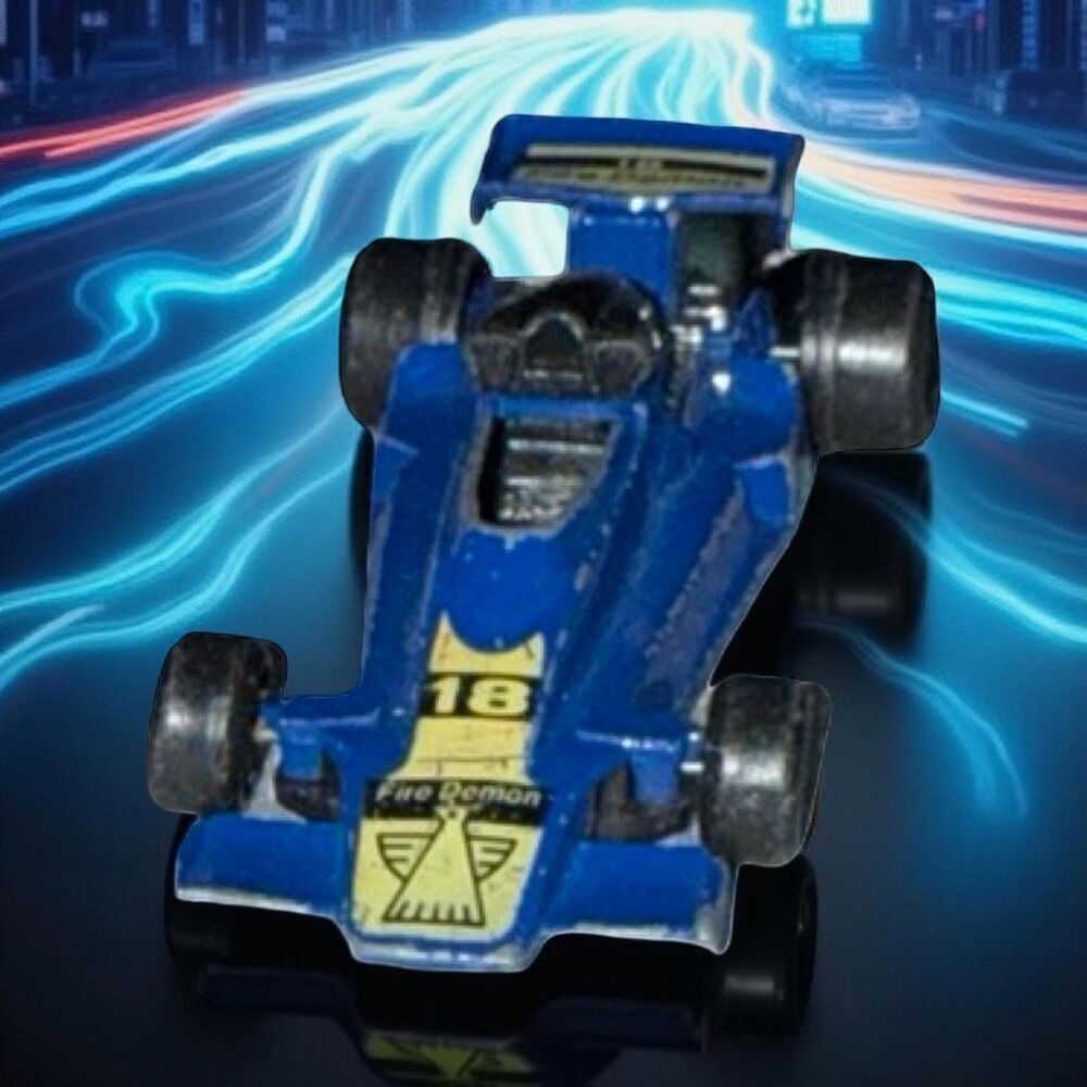 1983 Road Machines 500 Blue Fire Demon #18 Indy Race Car